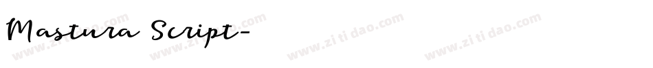 Mastura Script字体转换